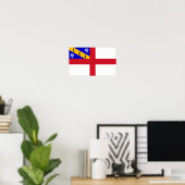 Poster Drapeau de Herm (Bureau à domicile)