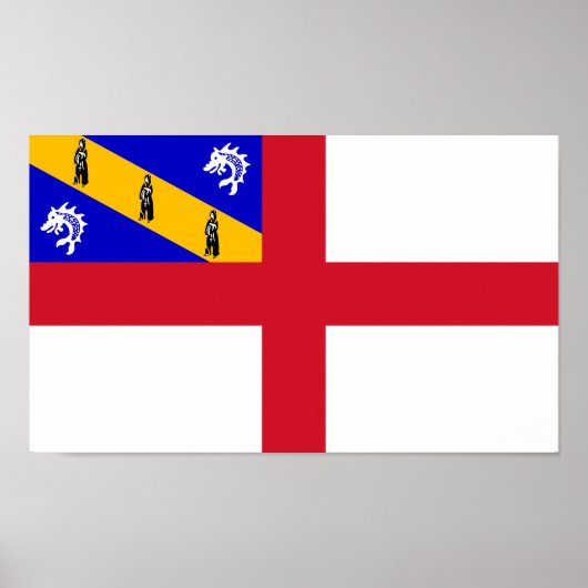 Poster Drapeau de Herm (Devant)