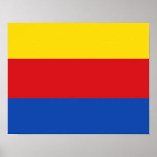 Poster Drapeau de Hollande du Nord