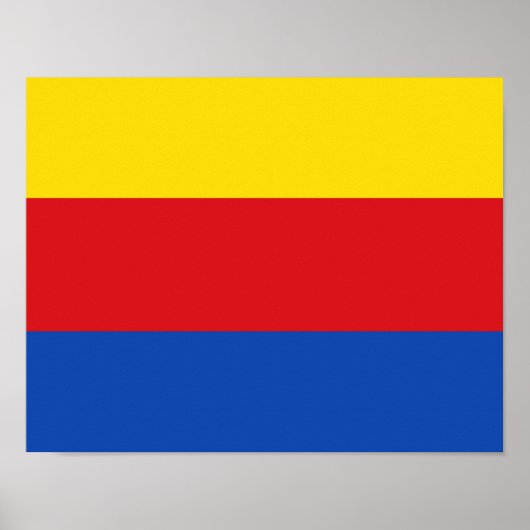 Poster Drapeau de Hollande du Nord (Devant)