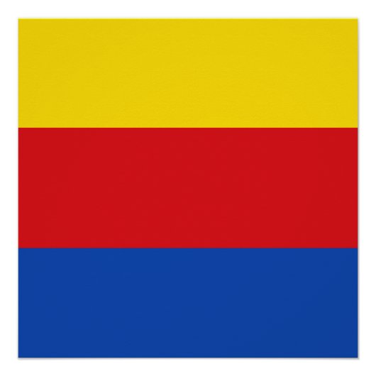 Poster Drapeau de Hollande du Nord (Devant)