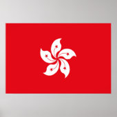 Poster Drapeau de Hong Kong (Devant)