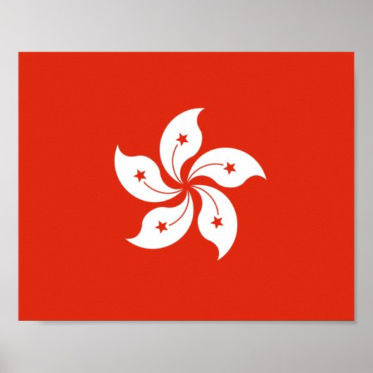 Poster Drapeau de Hong Kong (Devant)