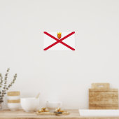 Poster Drapeau de Jersey (Cuisine)