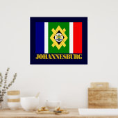 Poster Drapeau de Johannesburg (Cuisine)