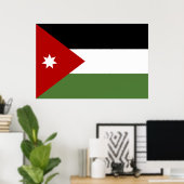 Poster Drapeau de Jordanie (Bureau à domicile)