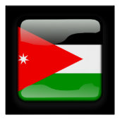 Poster Drapeau de Jordanie (Devant)