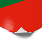 Poster Drapeau de Karatchaïévo-Tcherkessie (Coin)