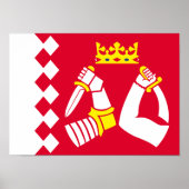 Poster Drapeau de Karelia Nord (Devant)