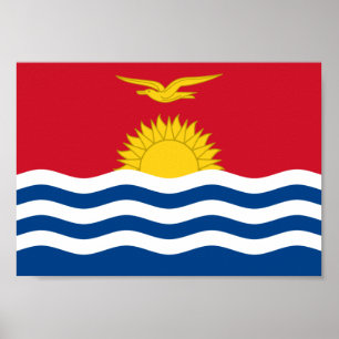 Poster Drapeau de Kiribati