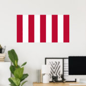 Poster Drapeau de la bande verticale des fils de la liber (Bureau à domicile)