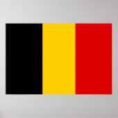 Poster Drapeau de la Belgique (Devant)