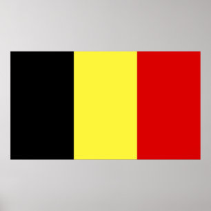 Poster Drapeau de la Belgique