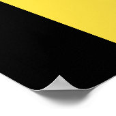 Poster Drapeau de la Belgique (Coin)