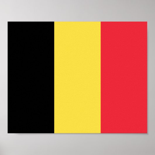 Poster Drapeau de la Belgique (Devant)
