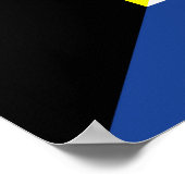 Poster drapeau de la belgique de la patrie drapeau de la  (Coin)