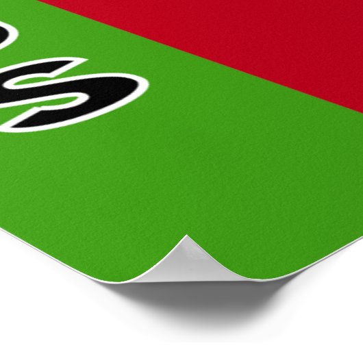 Poster Drapeau de la Biélorussie (Coin)