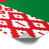 Poster drapeau de la Biélorussie (Coin)