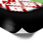 Poster Drapeau de la Biélorussie (Coin)