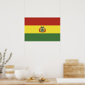 Poster Drapeau de la Bolivie (Cuisine)
