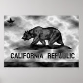 Poster Drapeau de la Californie Plasma (Devant)