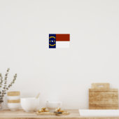 Poster Drapeau de la Caroline du Nord (Cuisine)