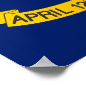 Poster Drapeau de la Caroline du Nord (Coin)