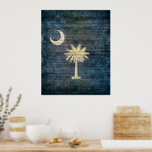 Poster Drapeau de la Caroline du Sud (Cuisine)