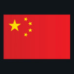 Poster Drapeau de la Chine<br><div class="desc">Drapeau de la Chine</div>
