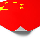 Poster Drapeau de la Chine (Coin)