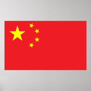 Poster Drapeau de la Chine