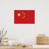 Poster Drapeau de la Chine (Cuisine)