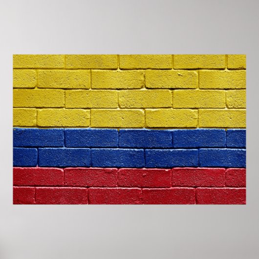 Poster Drapeau de la Colombie (Devant)