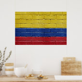 Poster Drapeau de la Colombie (Cuisine)