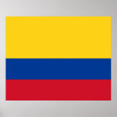 Poster Drapeau de la Colombie (Devant)