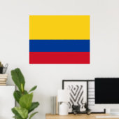 Poster Drapeau de la Colombie (Bureau à domicile)