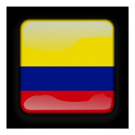 Poster Drapeau de la Colombie (Devant)