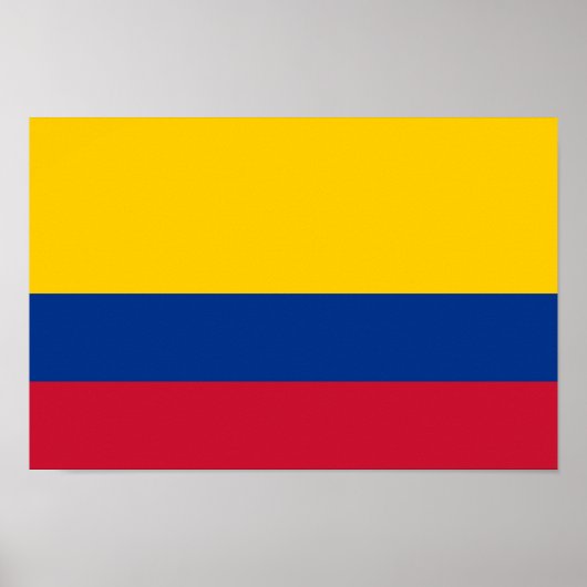 Poster Drapeau de la Colombie (Devant)