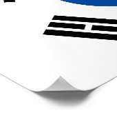 Poster Drapeau de la Corée du Sud (Coin)