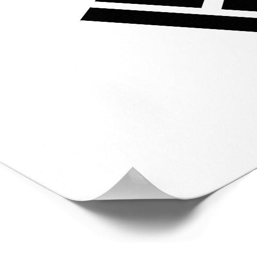 Poster Drapeau de la Corée du Sud (Coin)