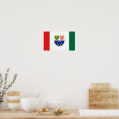 Poster Drapeau de la Fédération de Bosnie-Herzégovine (Cuisine)