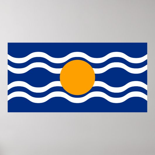 Poster Drapeau de la Fédération des Antilles (Devant)