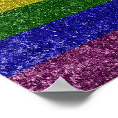 Poster drapeau de la fierté arc-en-ciel (Coin)