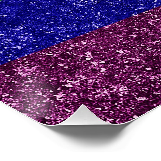 Poster drapeau de la fierté arc-en-ciel (Coin)