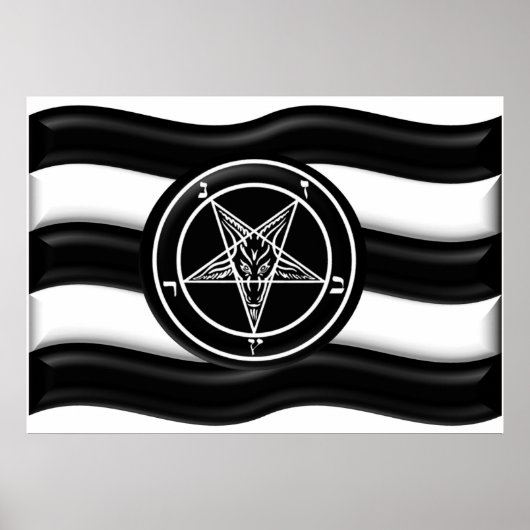 Poster Drapeau de la fierté Baphomet (Devant)