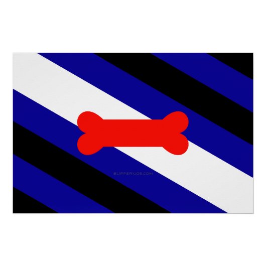 Poster Drapeau de la fierté de jeu de chiots de SlipperyJ (Devant)