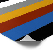 Poster Drapeau de la fierté des freaks (Coin)