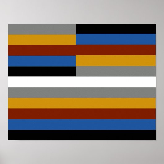 Poster Drapeau de la fierté des freaks (Devant)