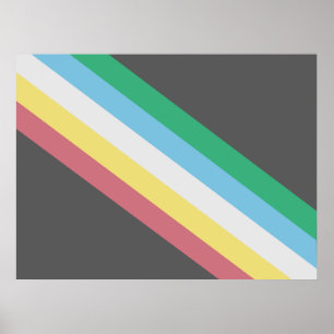 Poster Drapeau de la Fierté d'invalidité