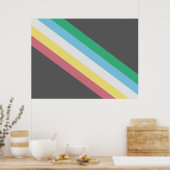 Poster Drapeau de la Fierté d'invalidité (Cuisine)